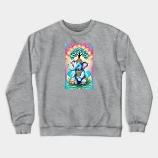 Ganesh and the tree of life Crewneck Sweatshirt